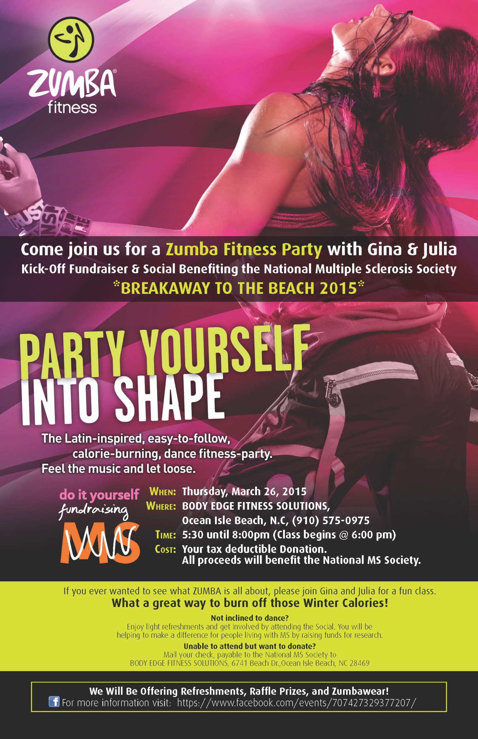 ZumbaMSPoster Body Edge Fitness Studio
